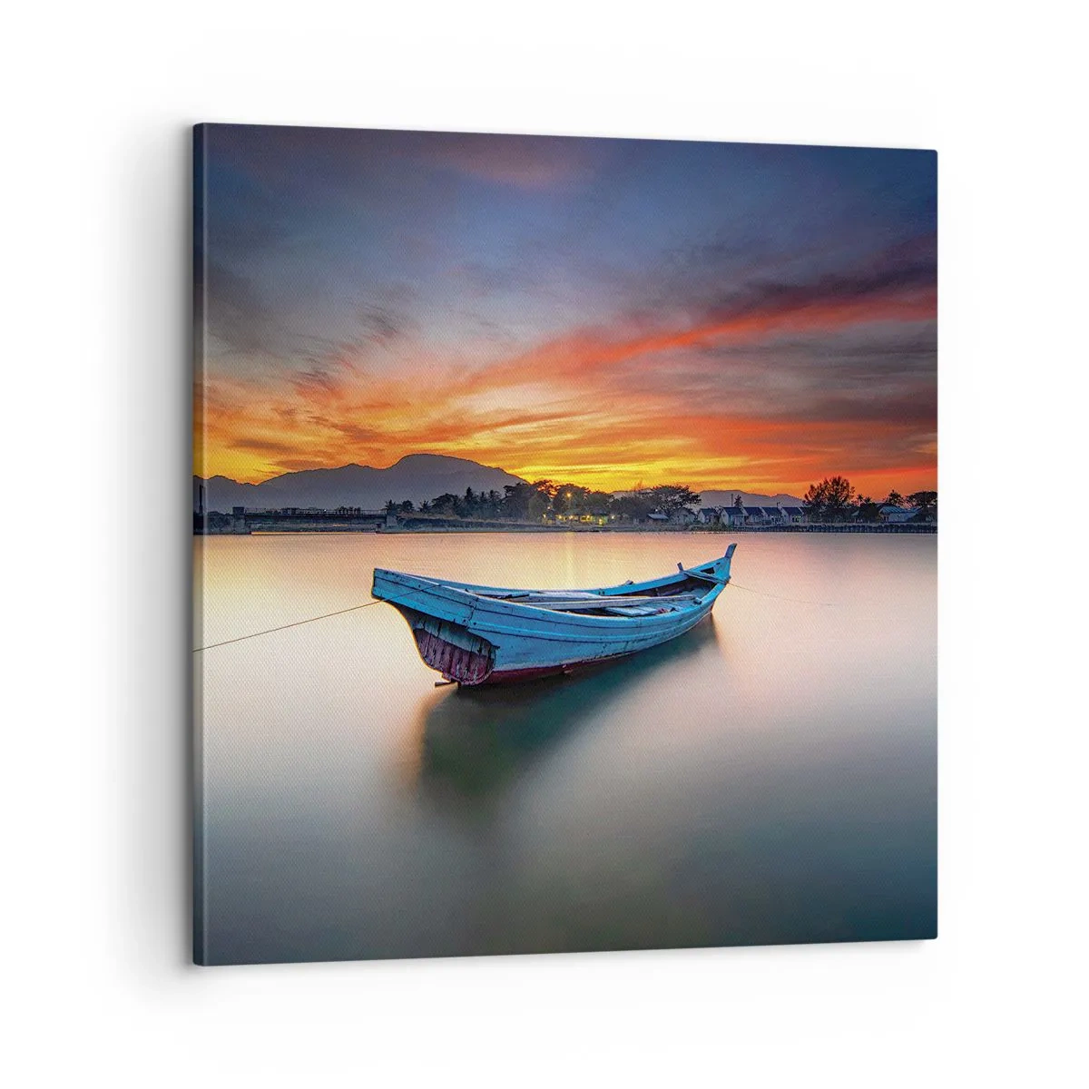 Schilderen op canvas - Een goede nacht komt eraan - 60x60 cm