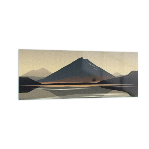 Schilderen op glas - Spiegelreflectie - 140x50 cm