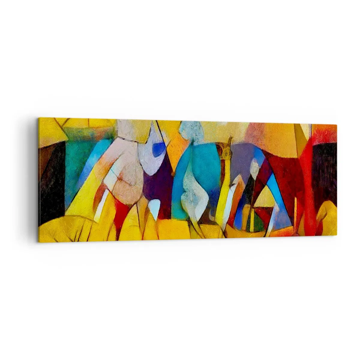 Schilderen op canvas - Zon - leven - vreugde - 140x50 cm
