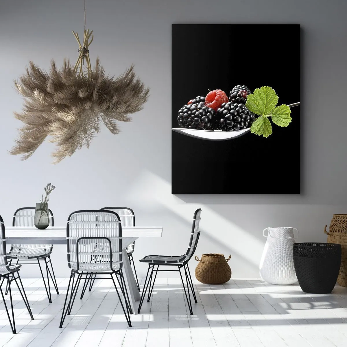 Schilderen op canvas - De smaak van versheid - 55x100 cm