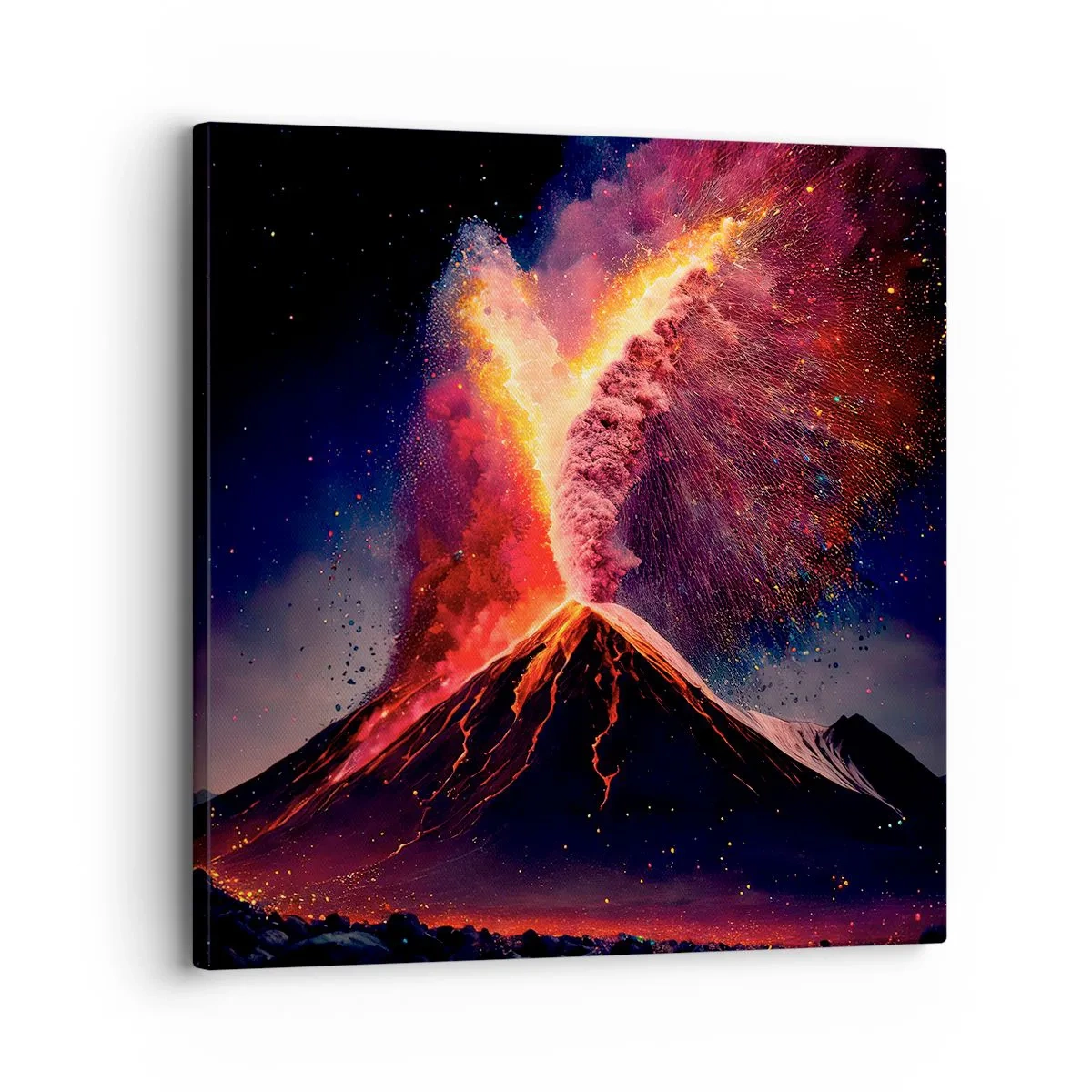 Schilderen op canvas - Schoonheid en verschrikking - 30x30 cm