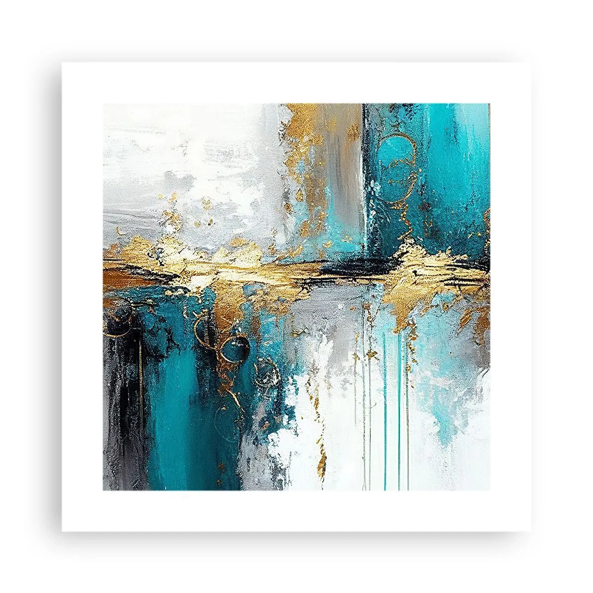 Poster - Alles vloeit - 40x40 cm