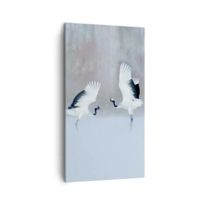 Schilderen op canvas - Dans in de mist - 45x80 cm