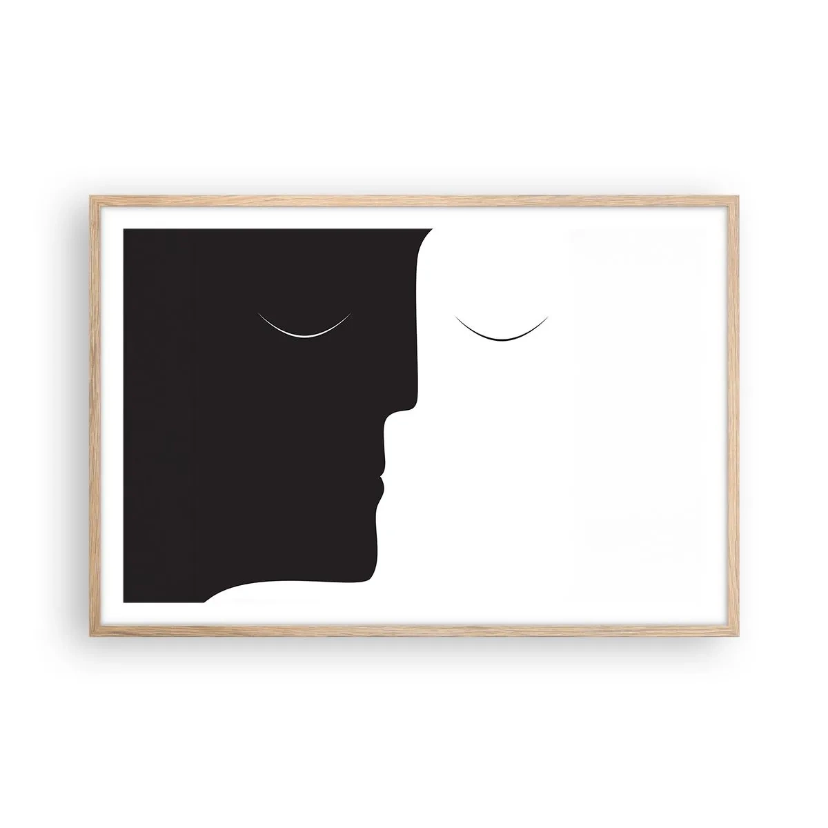 Een poster in een licht eiken lijst - Eenheid van tegenstellingen - 91x61 cm