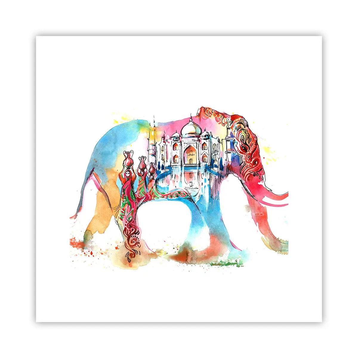 Poster - India - de uitstraling van liefde - 30x30 cm