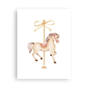 Poster - Een sierlijke draf - 30x40 cm