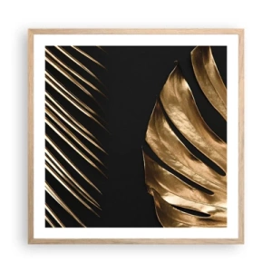 Een poster in een licht eiken lijst - Anders en net zo duur - 60x60 cm