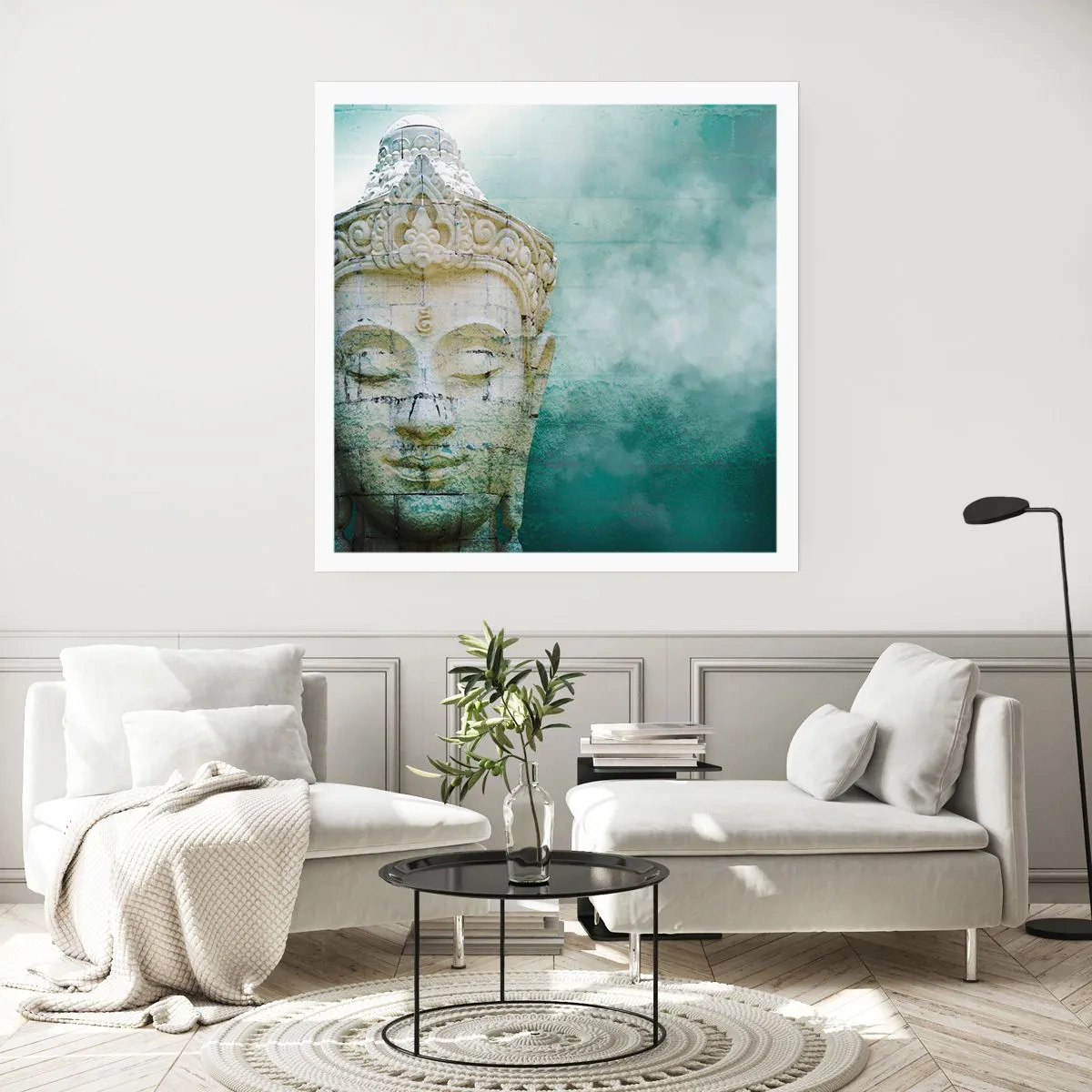 Poster - Op zoek naar het licht - 40x40 cm