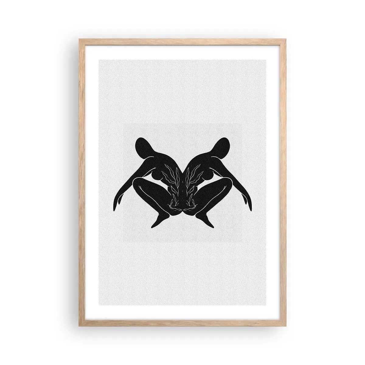 Een poster in een licht eiken lijst - Een gemeenschappelijke ziel - 50x70 cm