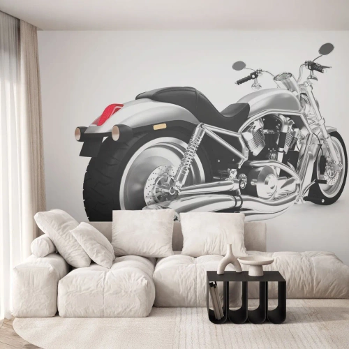 Zelfklevend Fotobehang Deluxe Sticker - De droom van een verzamelaar - Automobiel, Motor, Bijl - 450x315 cm