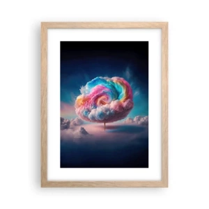 Een poster in een licht eiken lijst - De droom van een pretpark - 30x40 cm