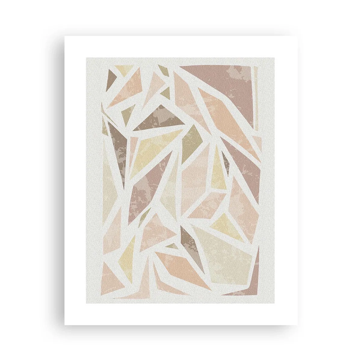Poster - Gebrandschilderd glas compositie - 40x50 cm