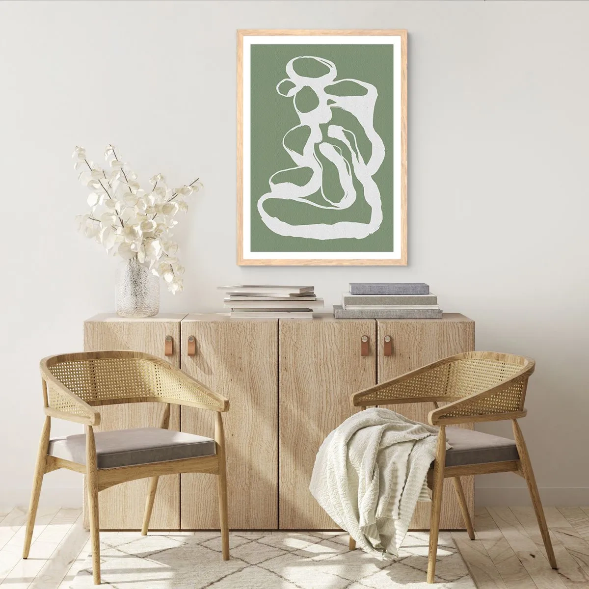 Een poster in een licht eiken lijst - De roep van de ruimte - 30x40 cm