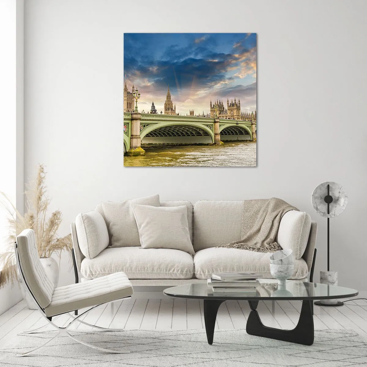 Schilderen op glas - De tijd stond stil in het rijk - 30x30 cm