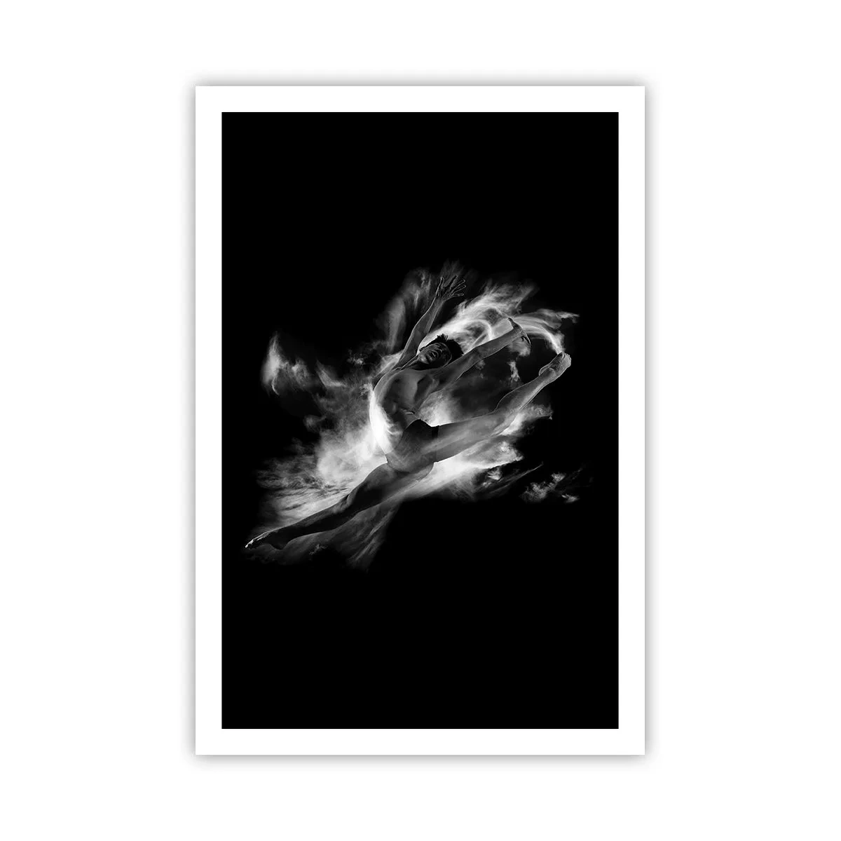 Poster - Vast tijdens de vlucht - 61x91 cm