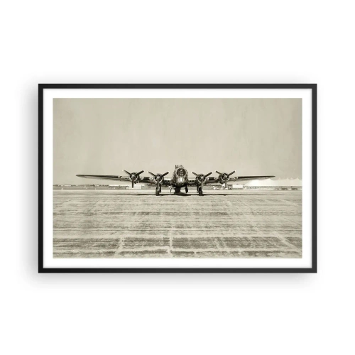 Poster in een zwarte lijst - Zoals altijd klaar - 91x61 cm