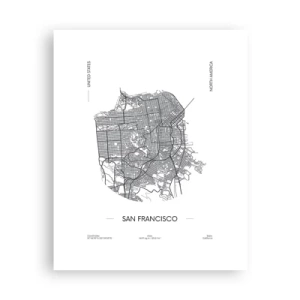 Poster - Anatomie van San Francisco - 40x50 cm