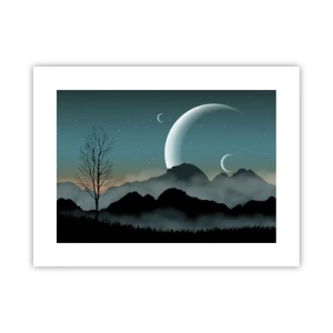 Poster - Carneval in Sterrennacht  - 40x30 cm