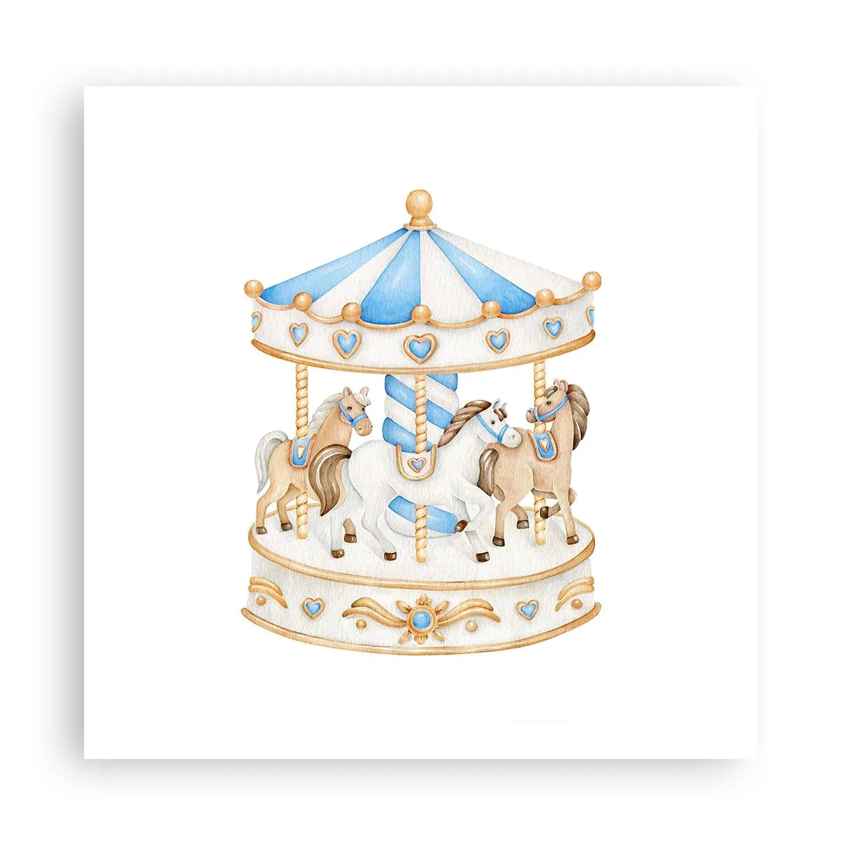 Poster - Zoete jeugd - 60x60 cm