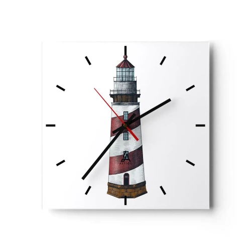Wandklok - Klok - Altijd op zijn hoede - 30x30 cm