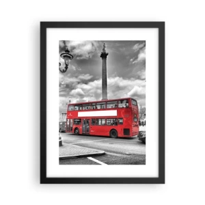 Poster in een zwarte lijst - De echte bloedbaan van de stad - 30x40 cm