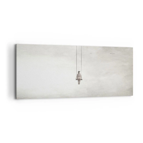 Schilderen op canvas - Een kind in ons - 100x40 cm