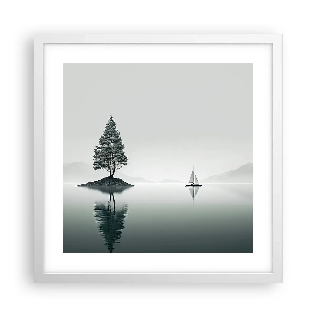 Poster in een witte lijst - Droom - 40x40 cm