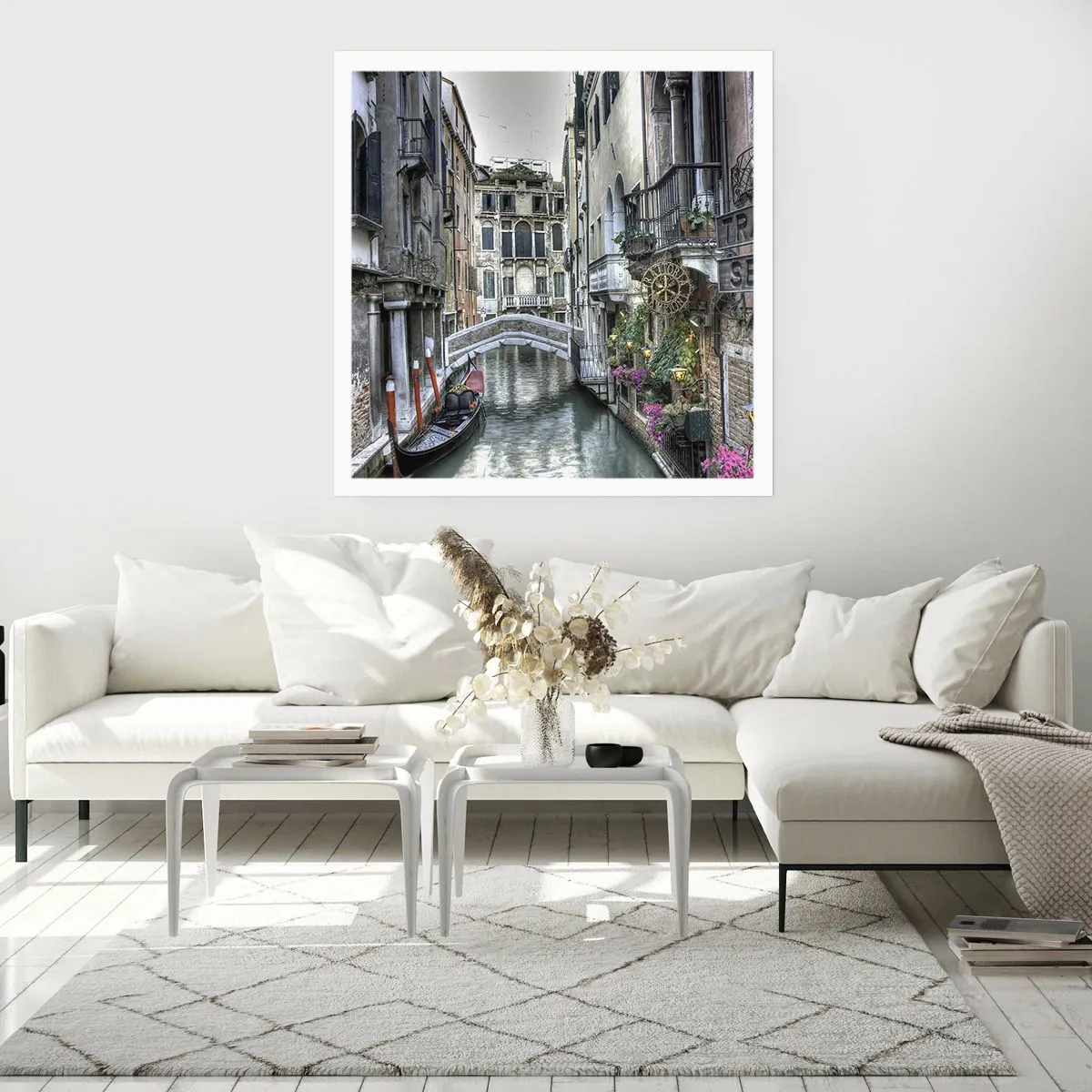 Poster - Eeuwenlang in stille reflectie - 40x40 cm