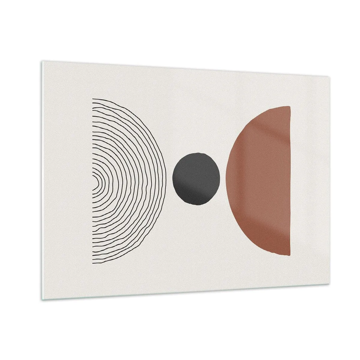 Schilderen op glas - Het middelpunt van de aandacht - 100x70 cm