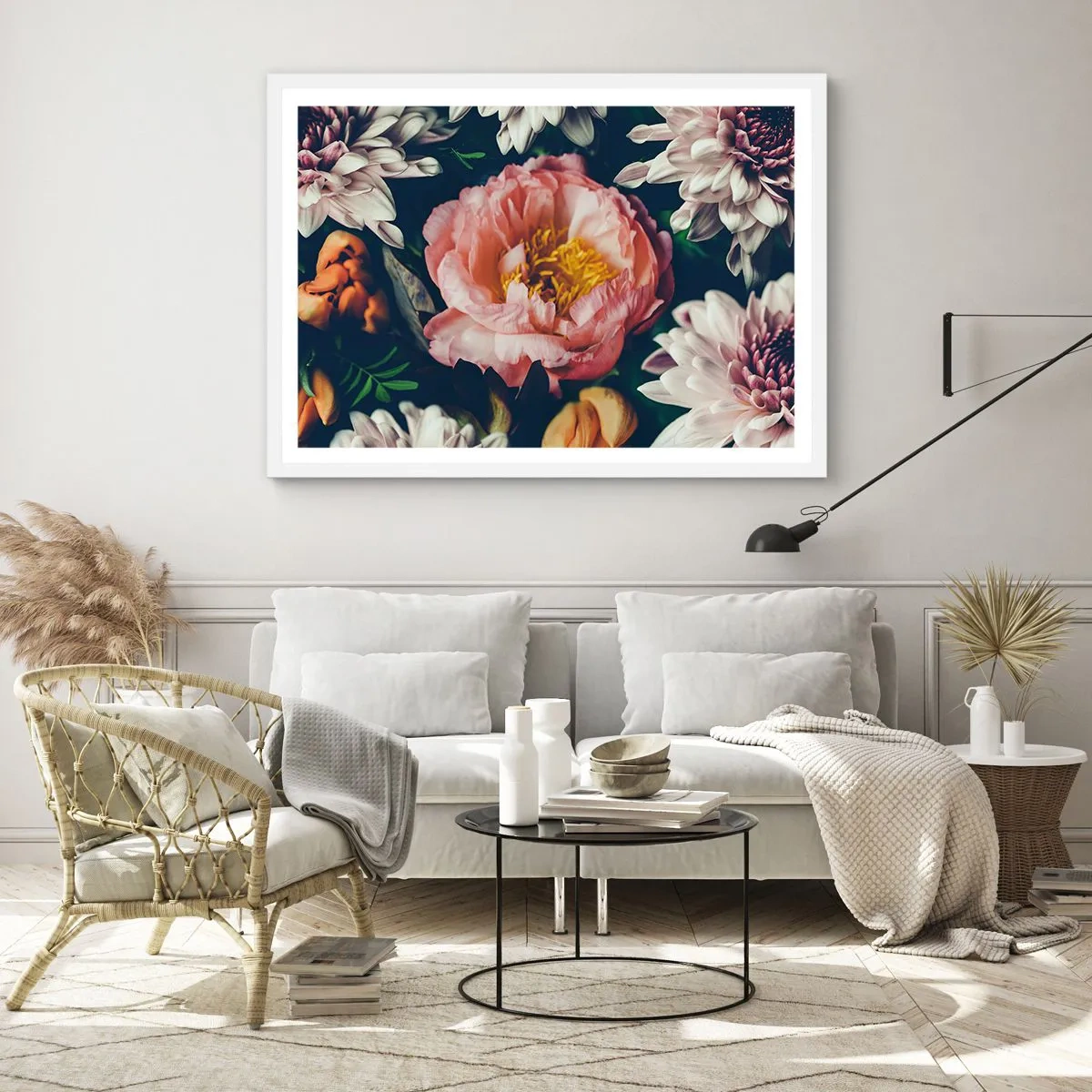 Poster in een witte lijst - Met barokke pracht - 50x40 cm