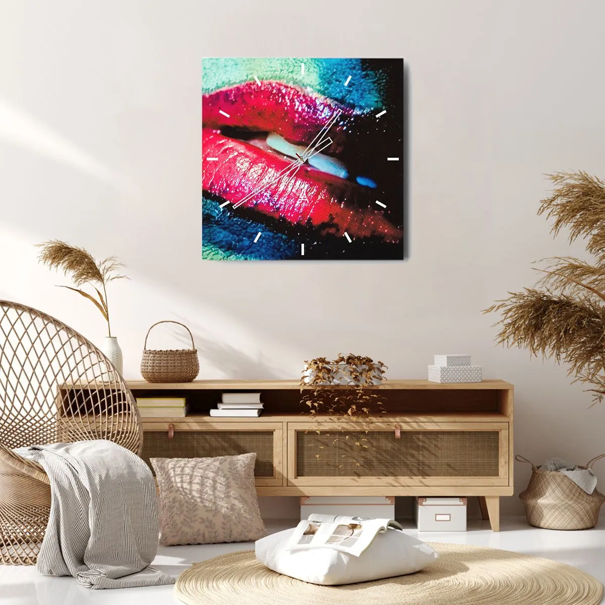 Wandklok - Klok - Sensueel en verontrustend - 40x40 cm