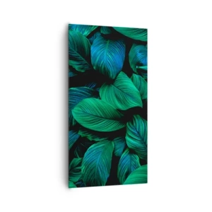 Schilderen op canvas - In de groene menigte - 65x120 cm