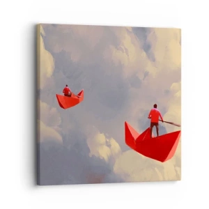 Schilderen op canvas - Dromers expeditie - 30x30 cm