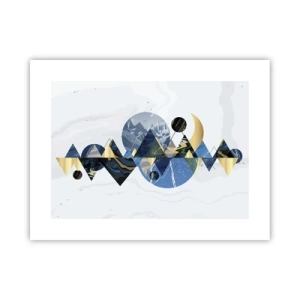 Poster - Geometrisch landschap - 40x30 cm