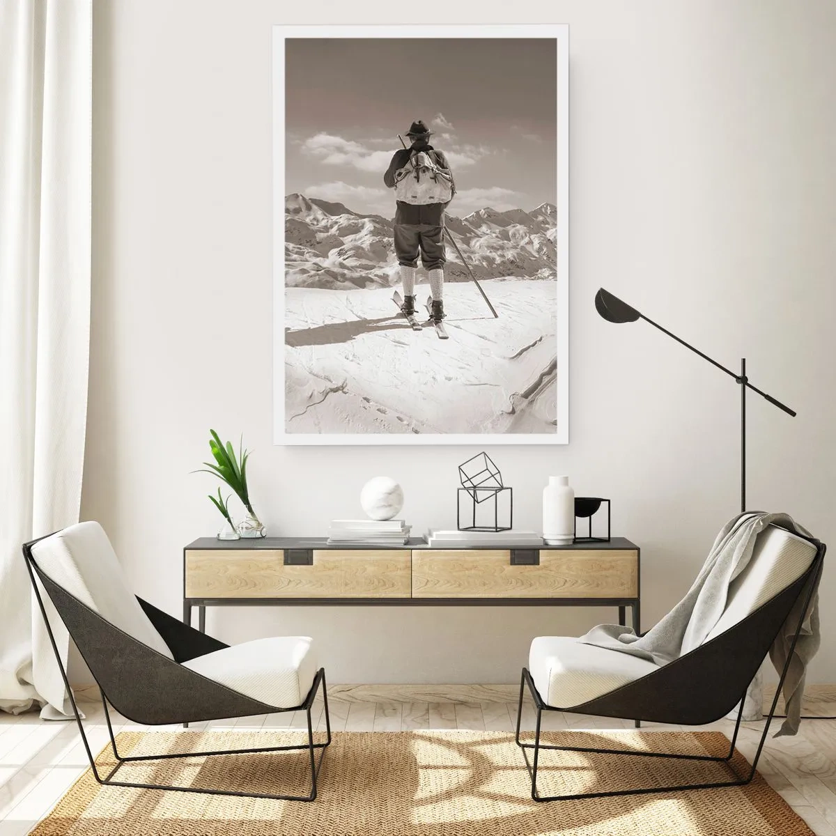 Poster - En de bergen blijven onveranderd - 30x40 cm