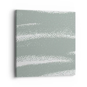 Schilderen op canvas - Abstractie in een winterklimaat - 40x40 cm