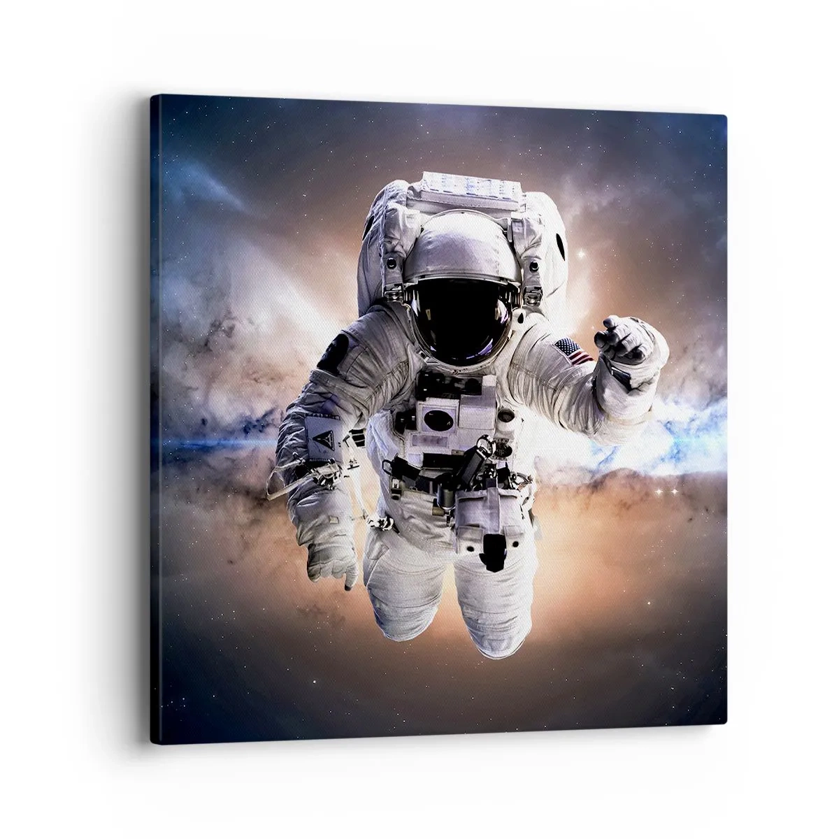 Schilderen op canvas - Groeten vanuit de ruimte - 40x40 cm