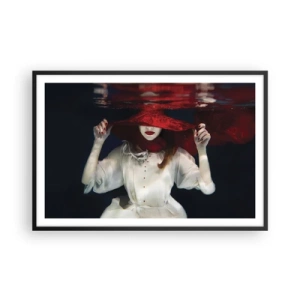 Poster in een zwarte lijst - Hatelijke godin in de Slavische mythologie - 91x61 cm