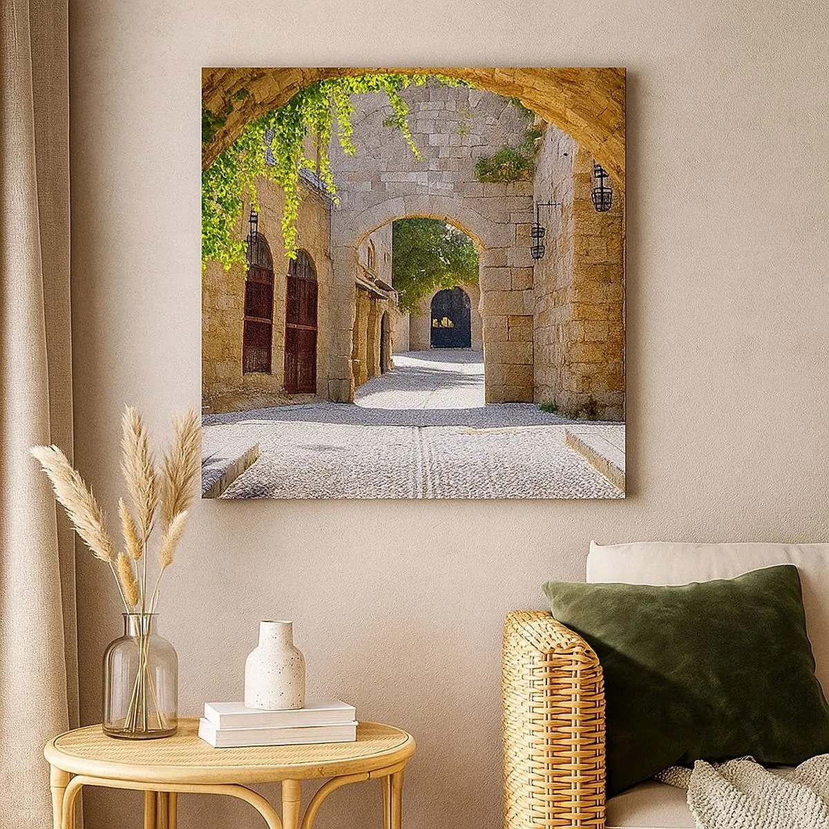 Schilderen op canvas - De optocht zal spoedig verschijnen - 30x30 cm