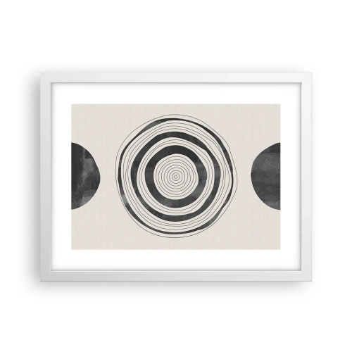 Poster in een witte lijst - Wat belangrijk is, is wat er tussenin zit - 40x30 cm