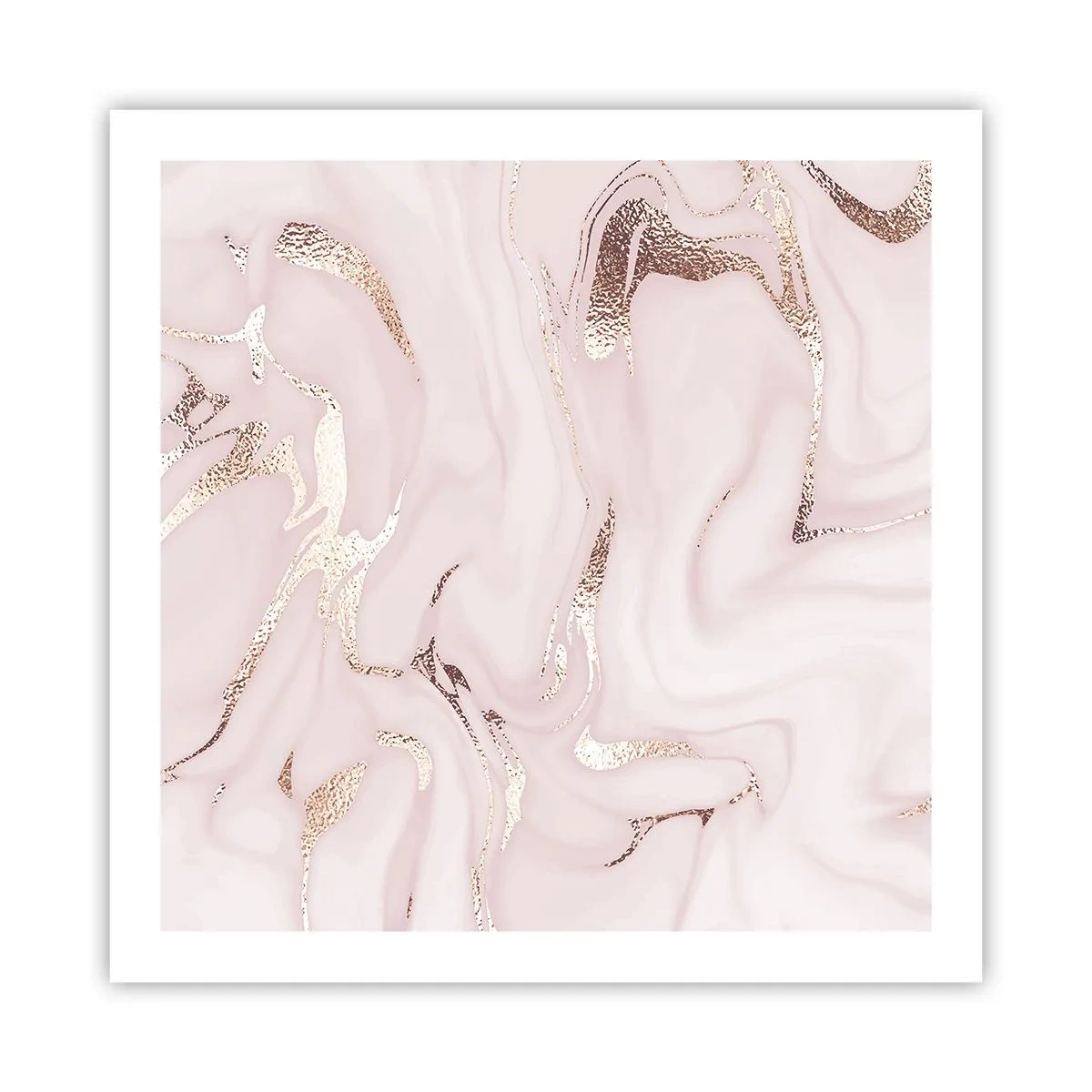 Poster - In een roze sjaal - 60x60 cm