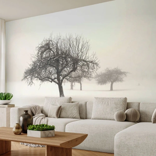 Zelfklevend Fotobehang Deluxe Sticker - Winterslaap - Grafisch, Boom, Natuur - 500x350 cm