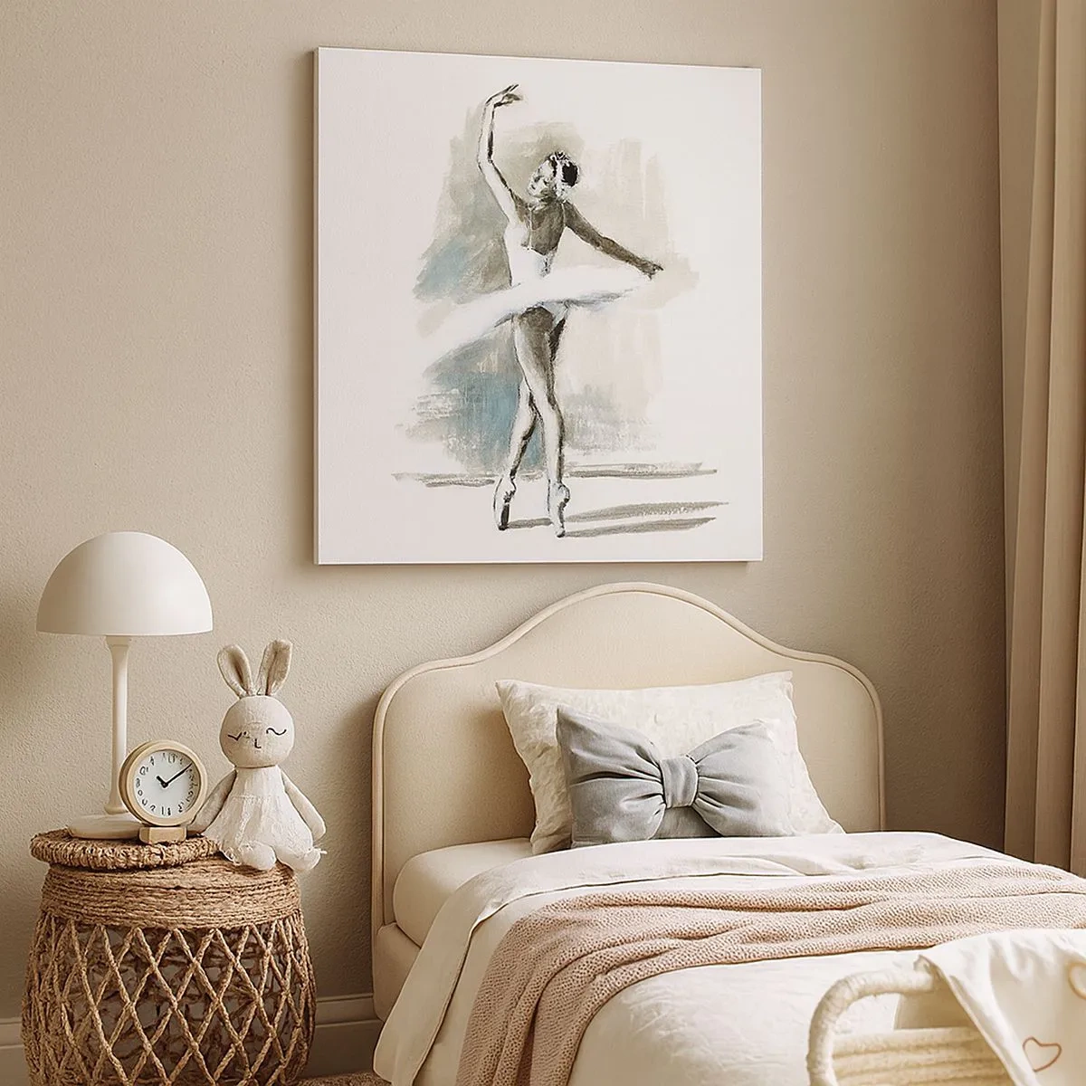 Schilderen op canvas - Betoverd in een zwaan - 30x30 cm