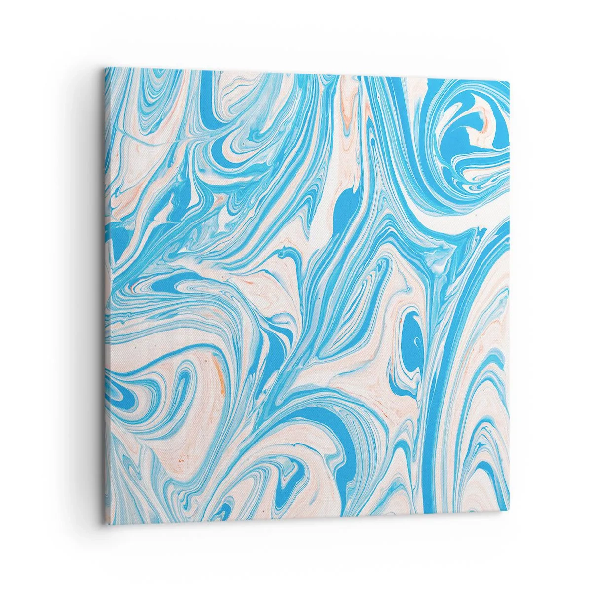 Schilderen op canvas - Moeras in turkoois - 50x50 cm