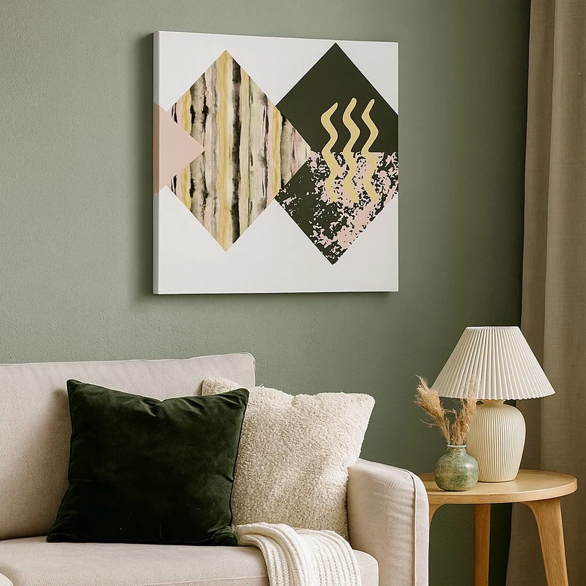 Schilderen op canvas - Er is niet zo eenvoudig - 30x30 cm