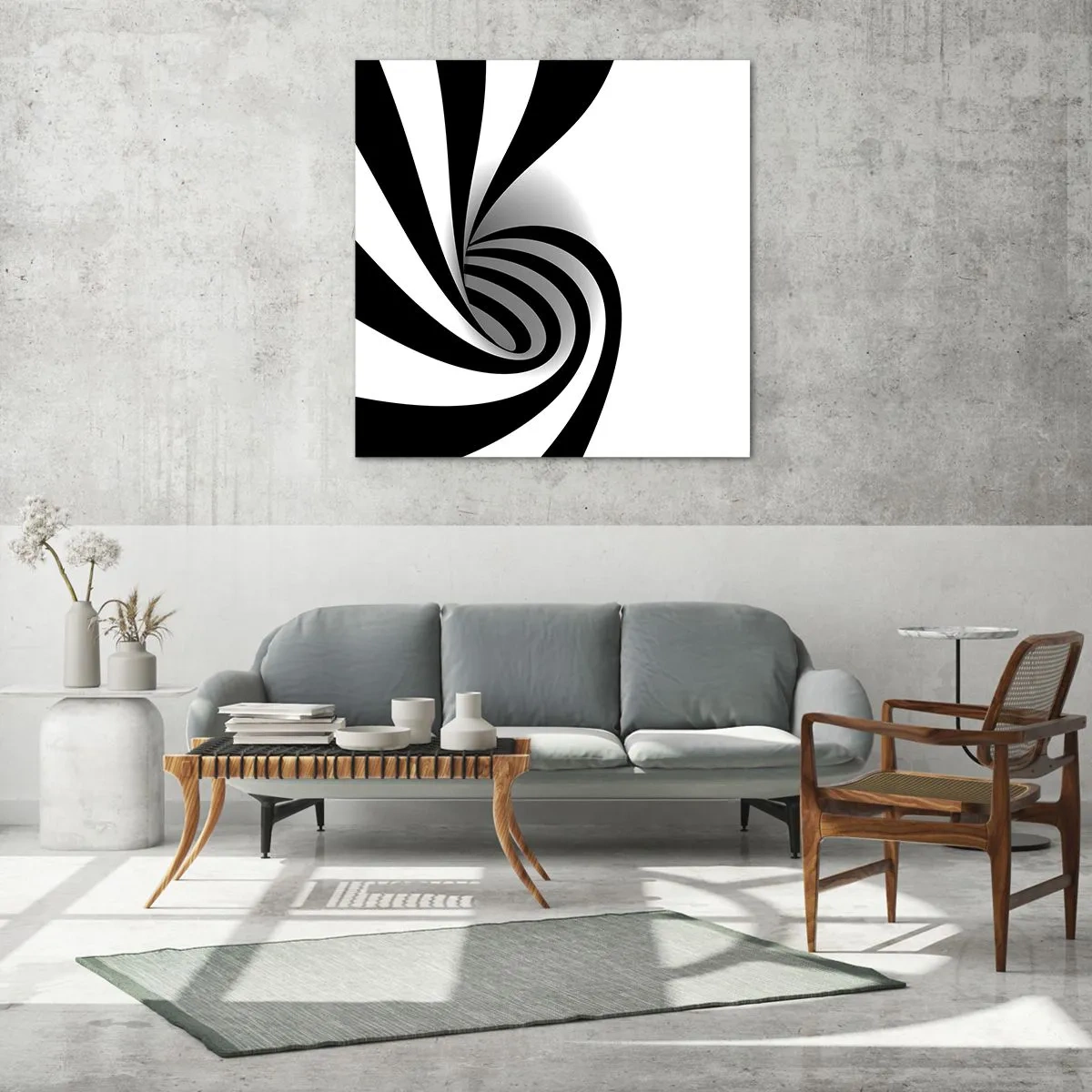 Schilderen op glas - En toch draait het - 40x40 cm