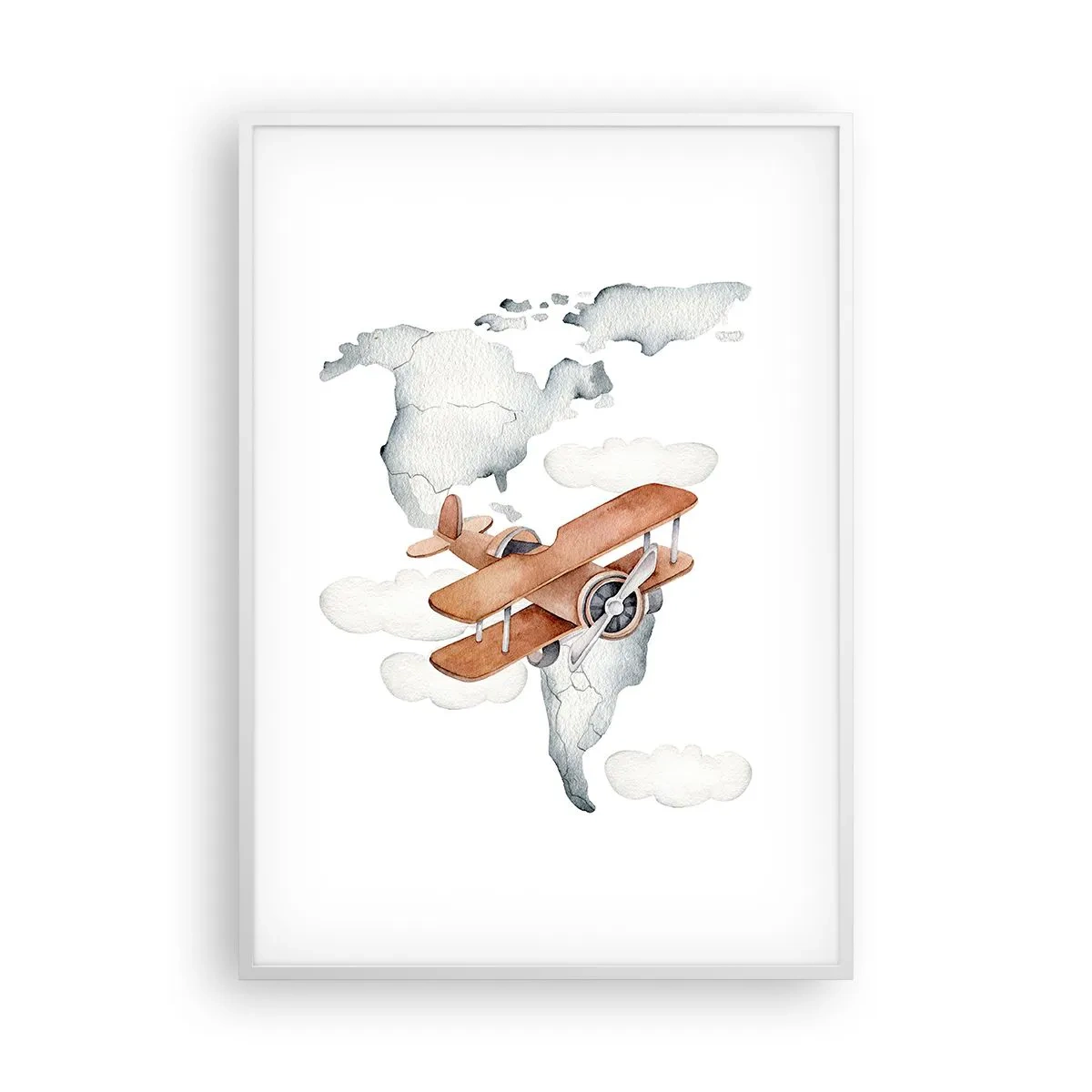 Poster in een witte lijst - In een pioniersgeest - 70x100 cm