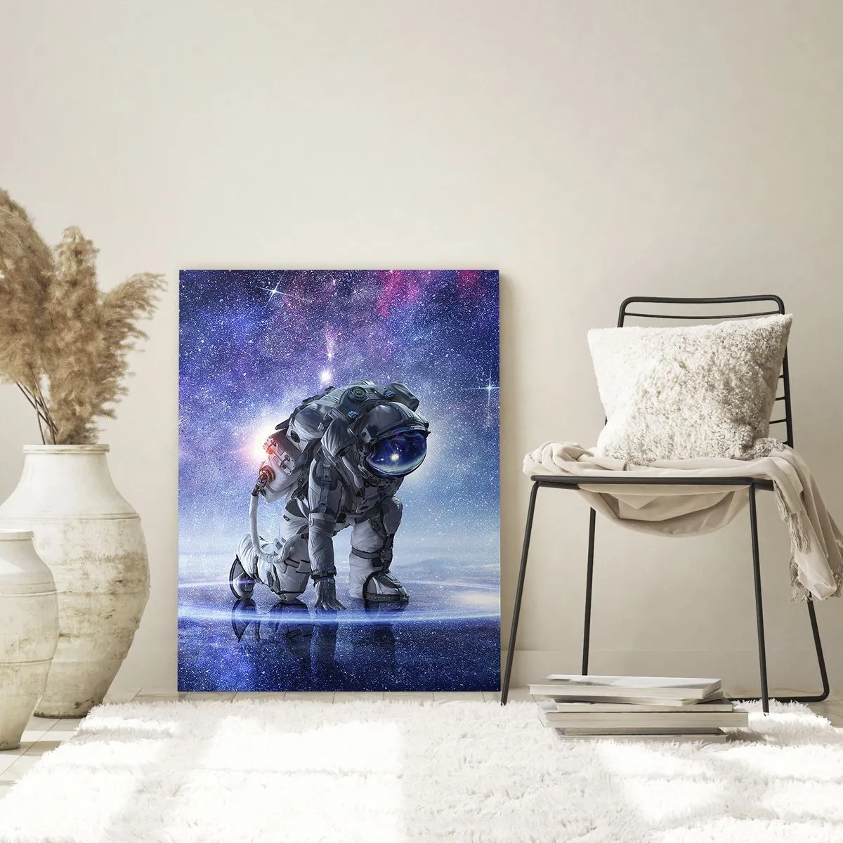Schilderen op glas - De sterrenhemel boven mij - 50x70 cm