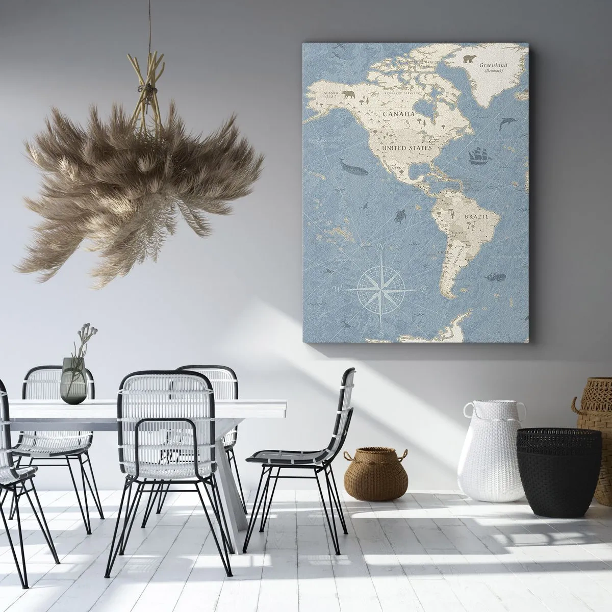 Schilderen op canvas - De wereld binnen handbereik - 50x70 cm
