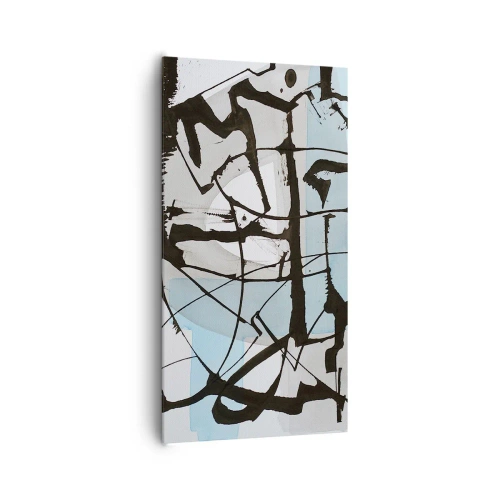 Schilderen op canvas - Toch blauw - 65x120 cm